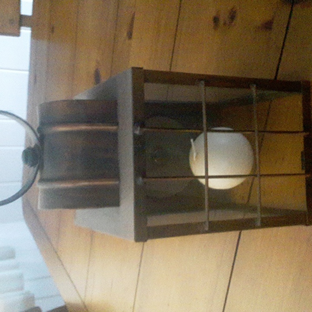 Rustic Brown Lantern Candle Holder